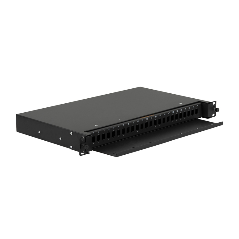 Оптический кросс Nikomax NMF-RP48LCUS2-TS-P1-1U-BK