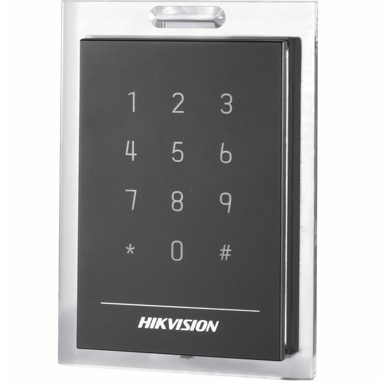 Уличный считыватель Mifare карт Hikvision DS-K1101MK с сенсорной клавиатурой