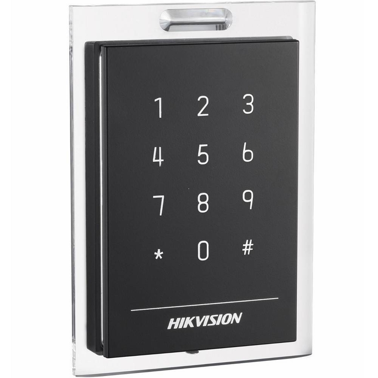 Уличный считыватель Mifare карт Hikvision DS-K1101MK с сенсорной клавиатурой