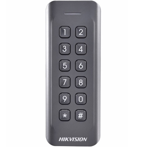Считыватель Mifare карт Hikvision DS-K1802MK с механической клавиатурой